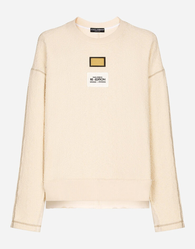 Re-Edition label patchwork jersey sweatshirt 1