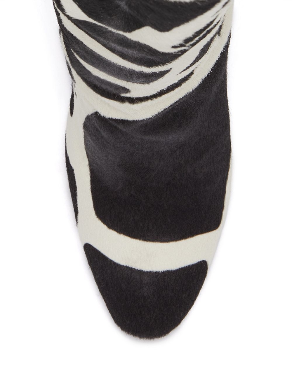 giraffe print boots - 4