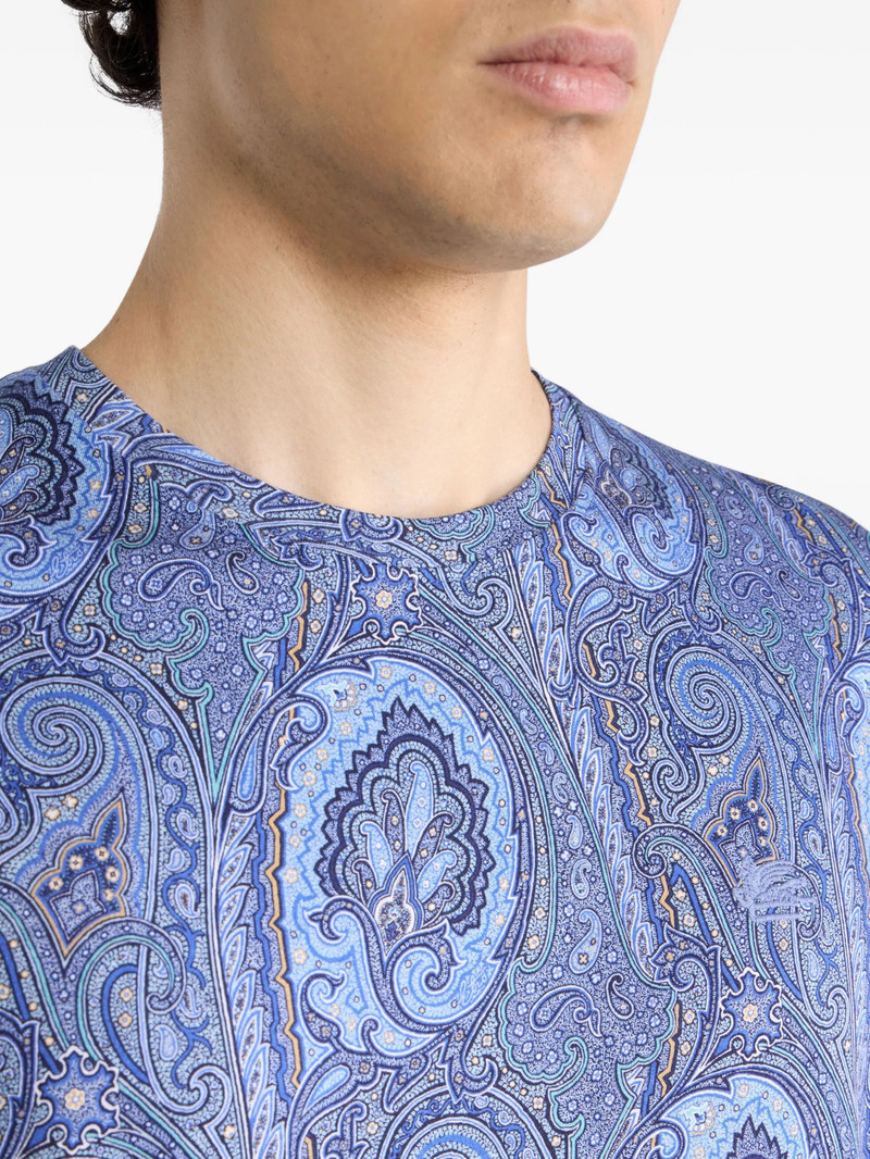 Etro Etro Floral Paisley Cotton T-shirt outlook
