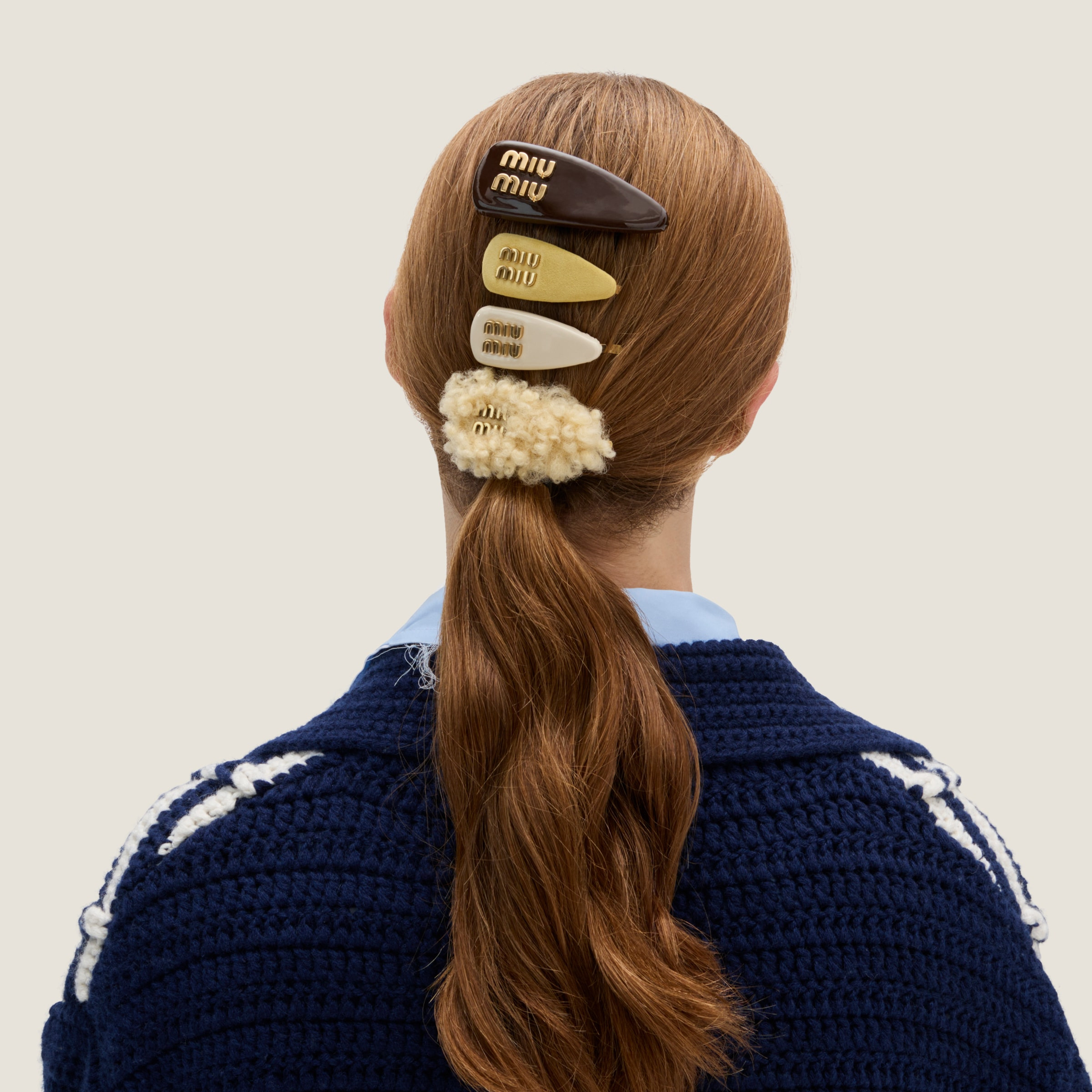 Patent leather hair clip - 2