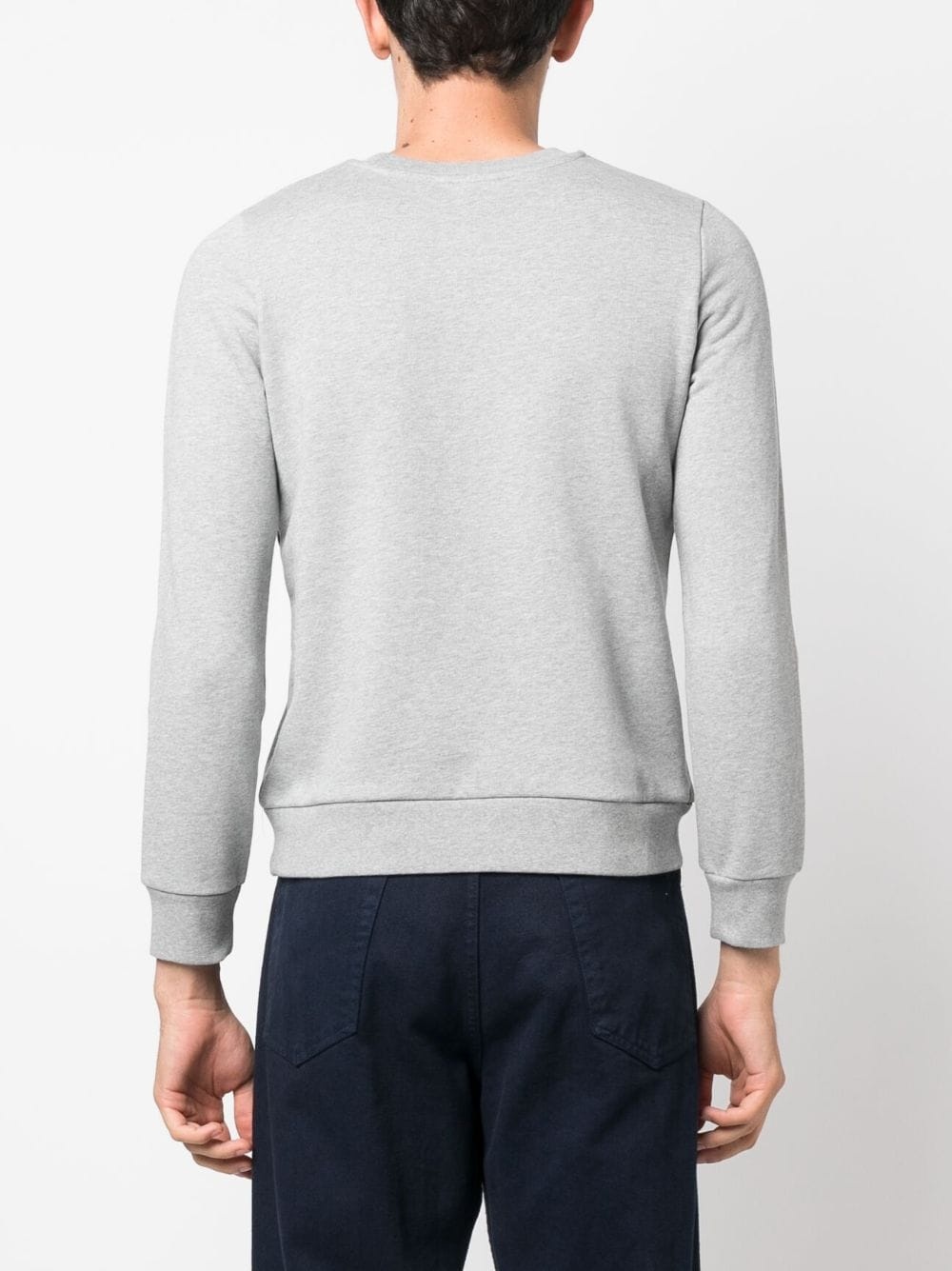 logo-print cotton sweatshirt - 4