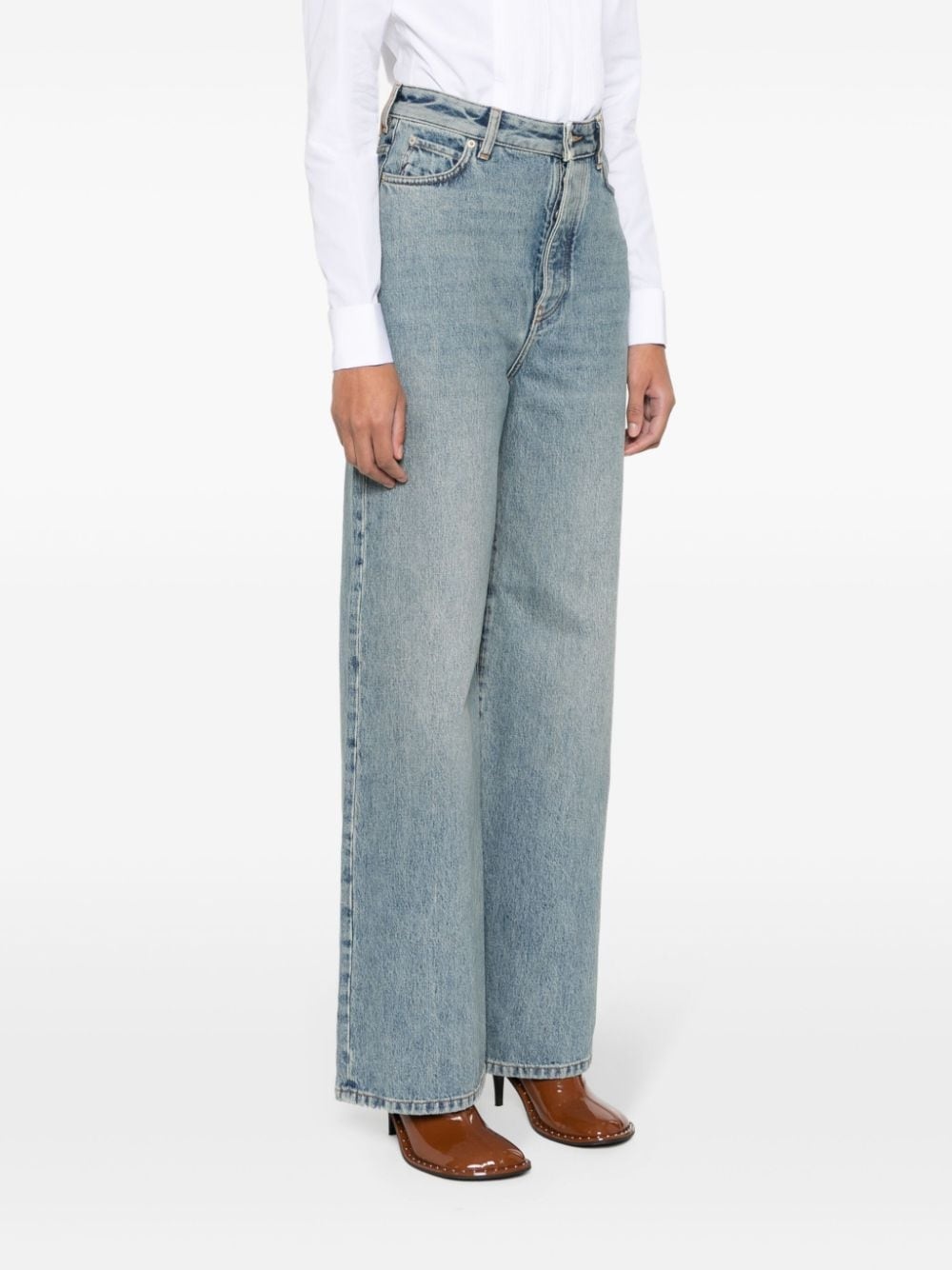 High waisted denim jeans - 3