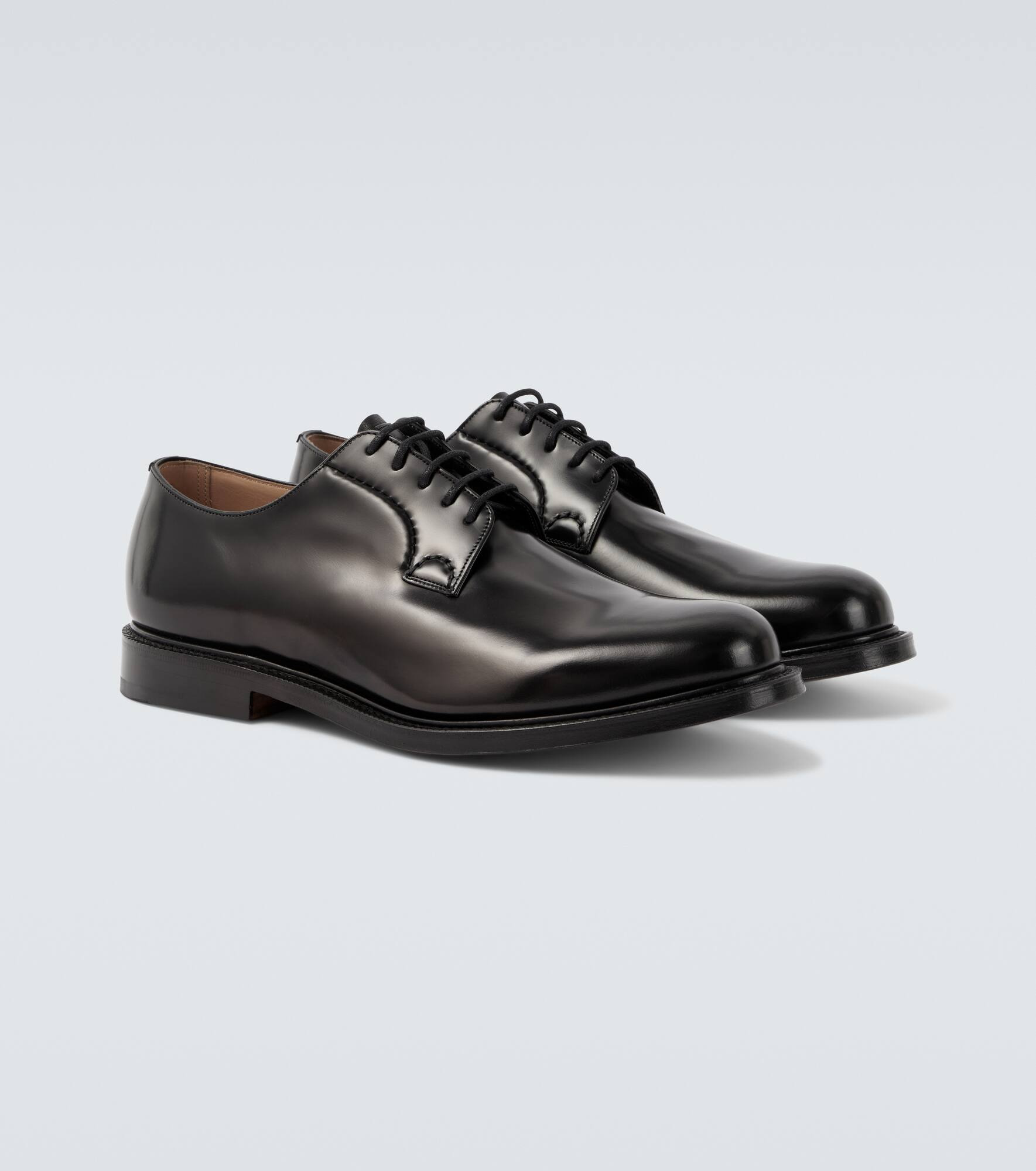 Shannon polished Derby shoes - 5