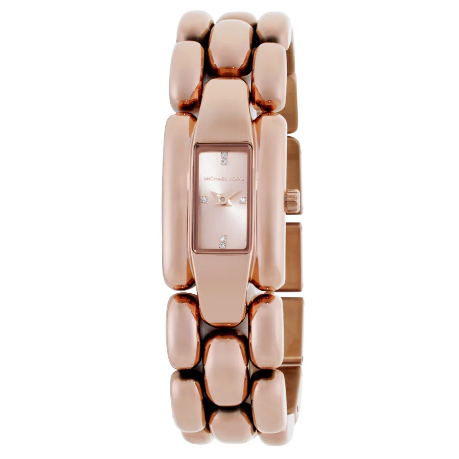 Michael Kors Hally Quartz Rose Gold Dial Ladies Watch MK4954 - 1