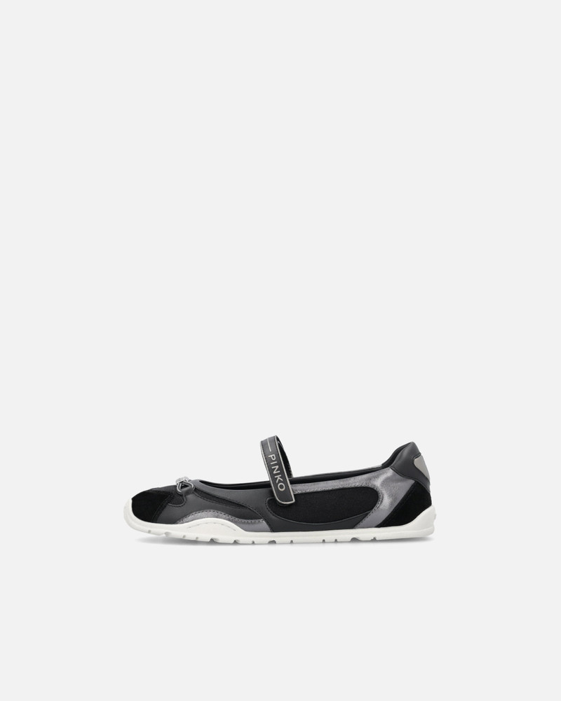 PINKO SPORTY BALLET FLATS WITH INSERTS AND PINKO LETTERING outlook