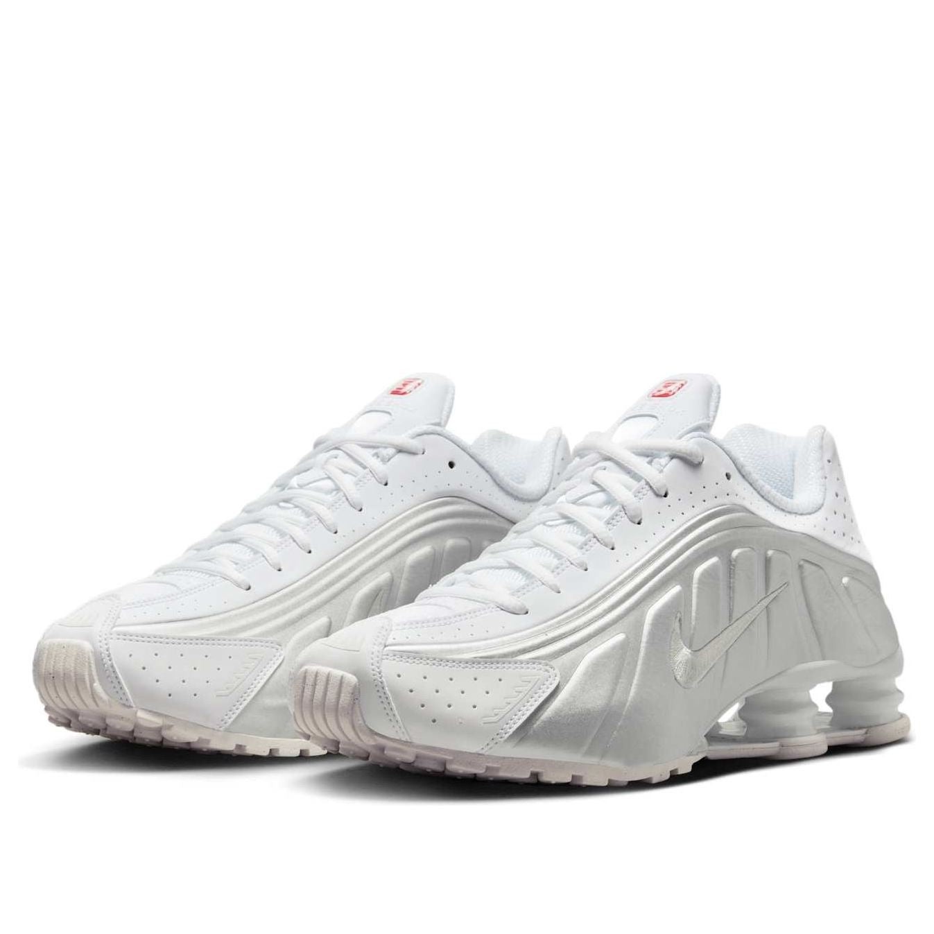 Nike Shox R4 'White Bright Crimson Metallic Silver' HQ1988-101 - 3