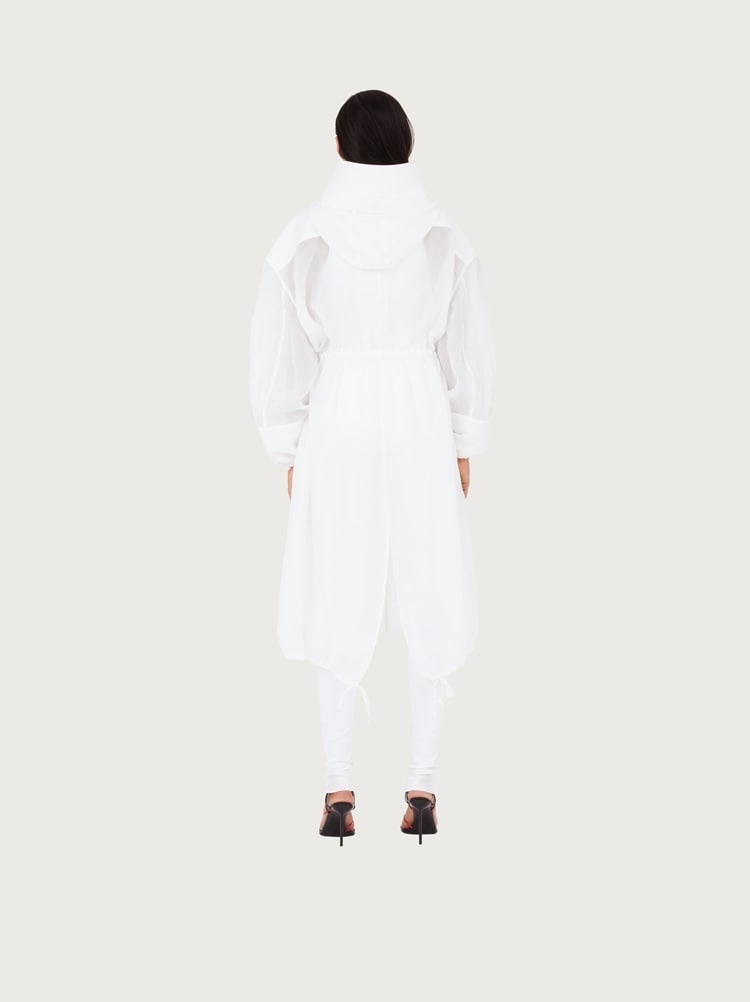 UNLINED ORGANZA TRENCH - 3