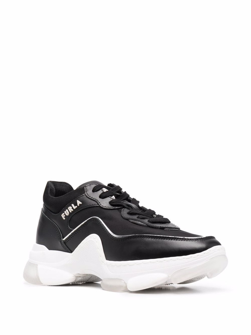 FURLA logo-print chunky sneakers outlook