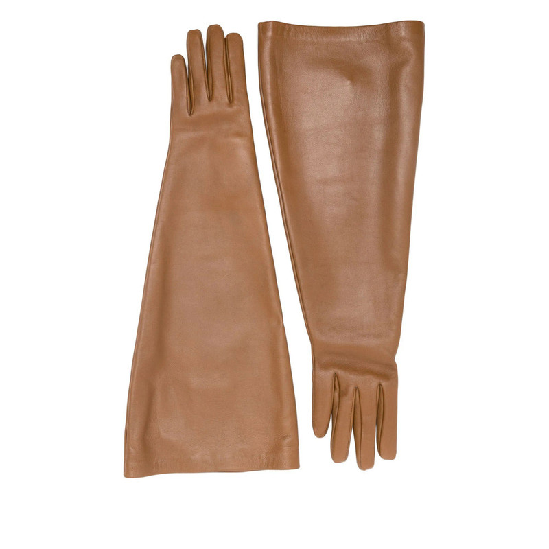 Saint Laurent Brown Gloves Women - 1
