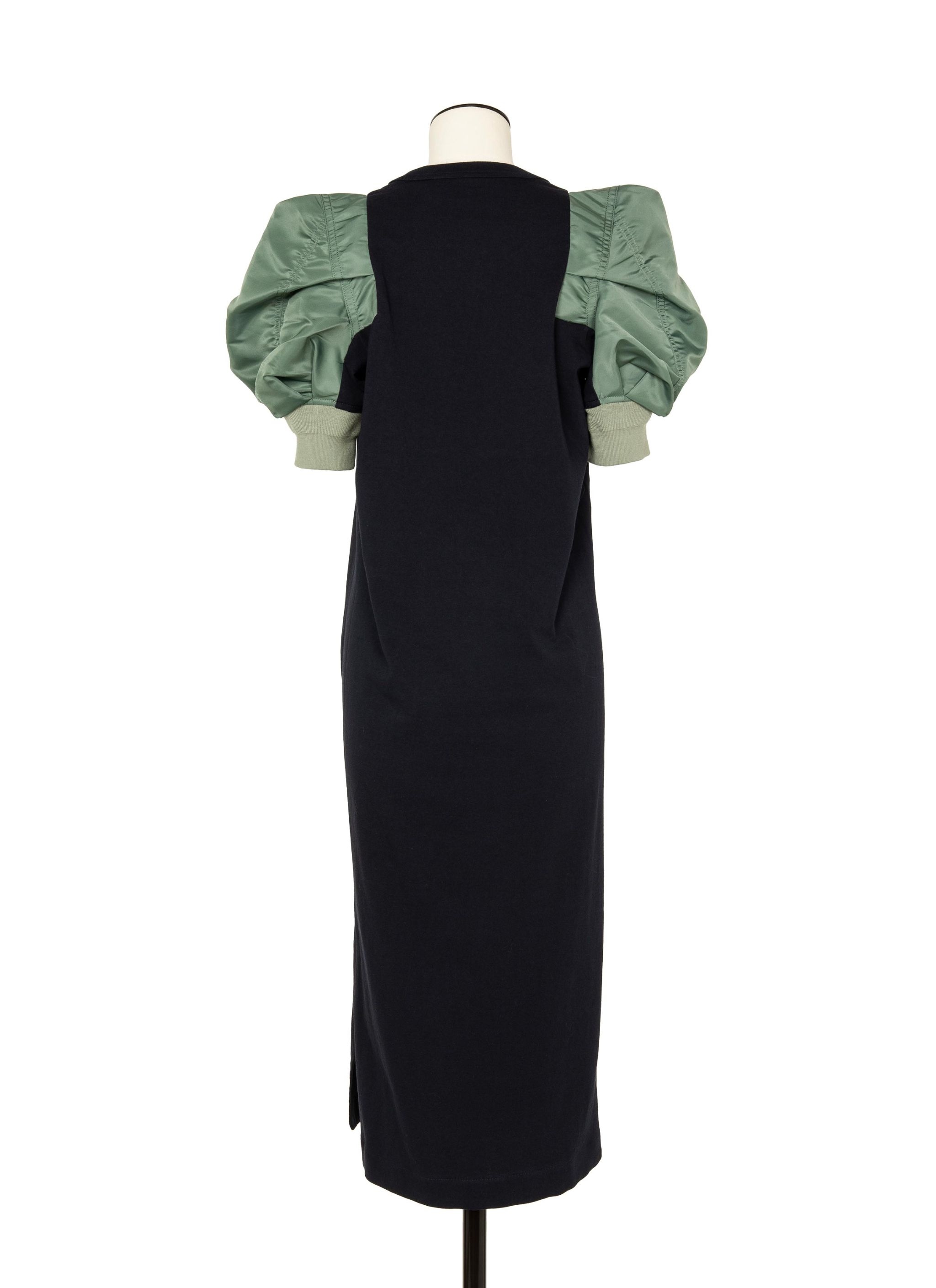 Nylon Twill x Cotton Jersey Dress - 3