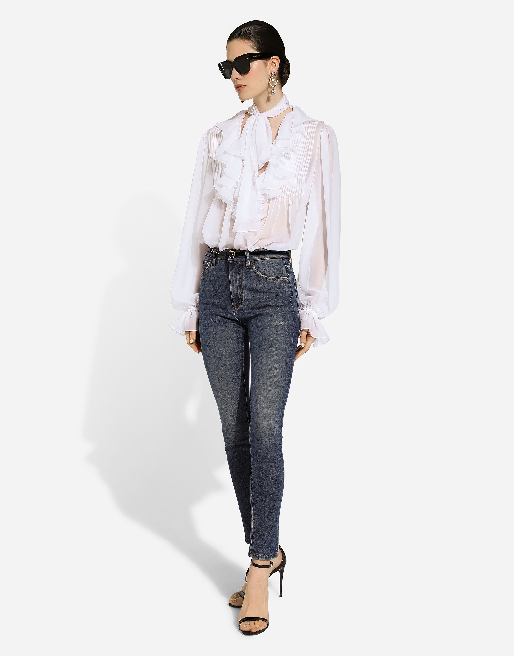 Skinny cotton denim Audrey jeans - 5