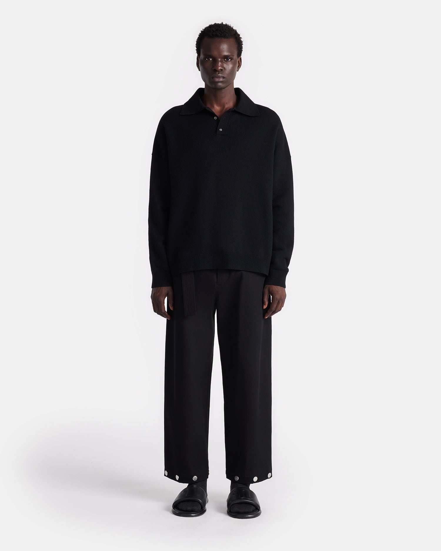 Plush Cashmere Polo-Neck Sweater - 7