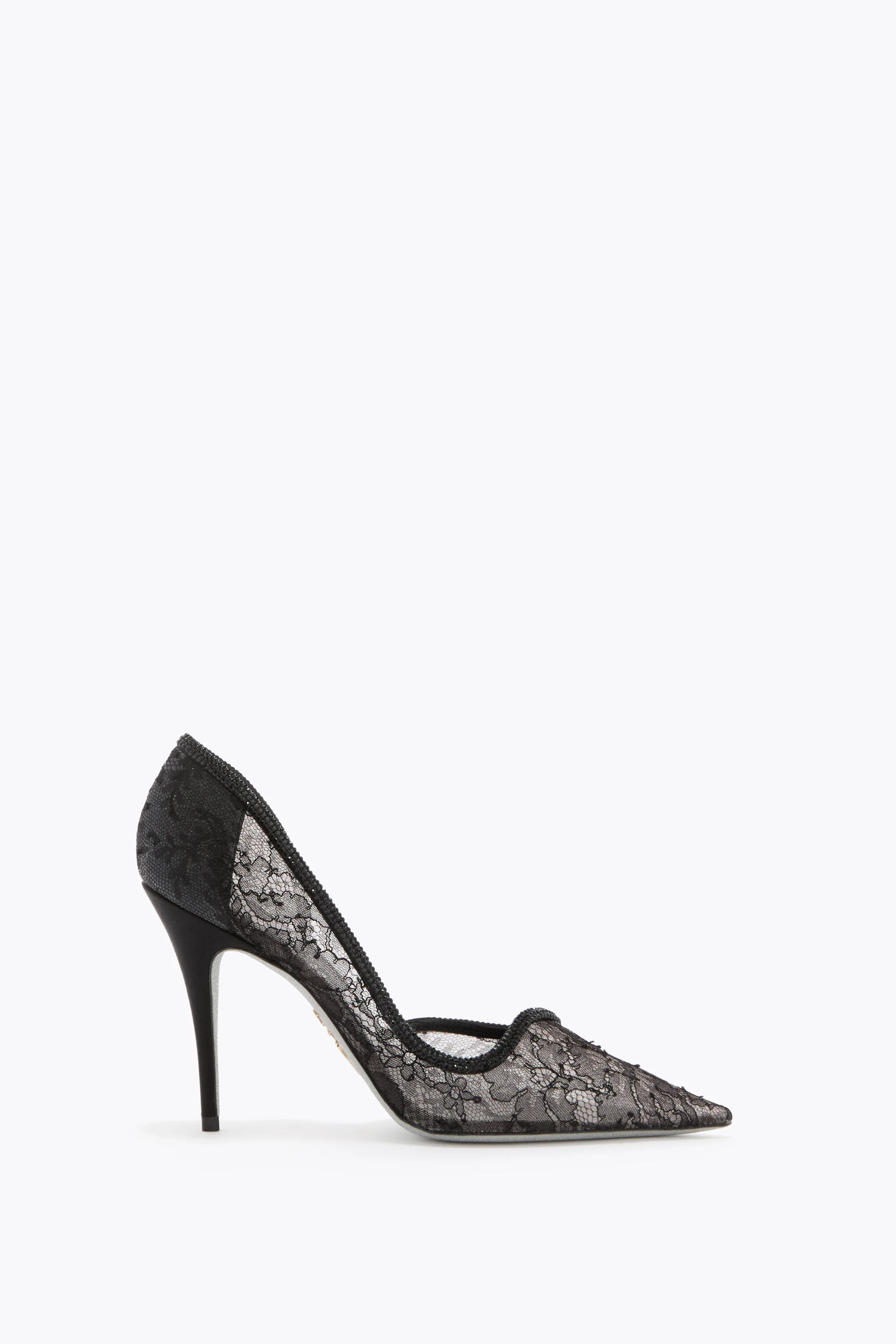 ONDA BLACK LACE PUMP 100 - 1