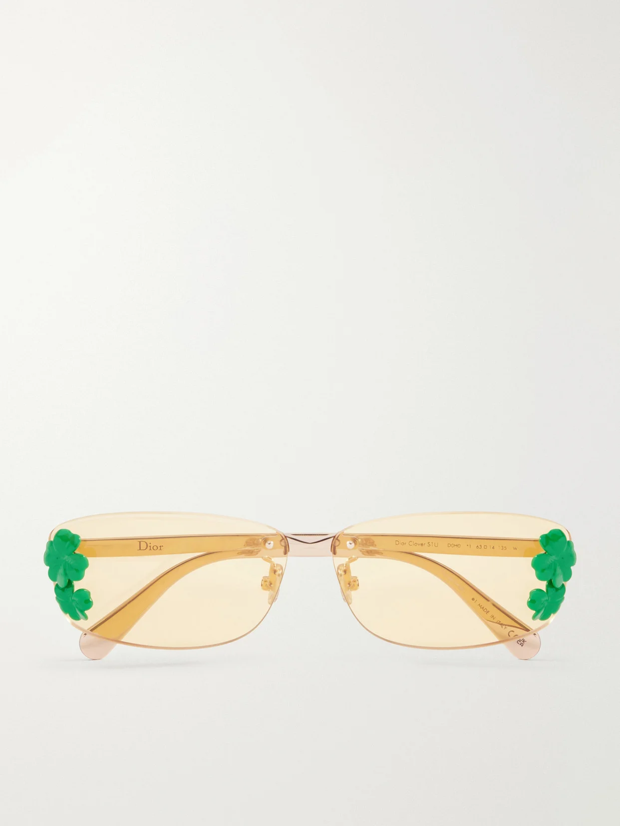 Embellished Square-frame Gold-tone Optical Glasses - 1