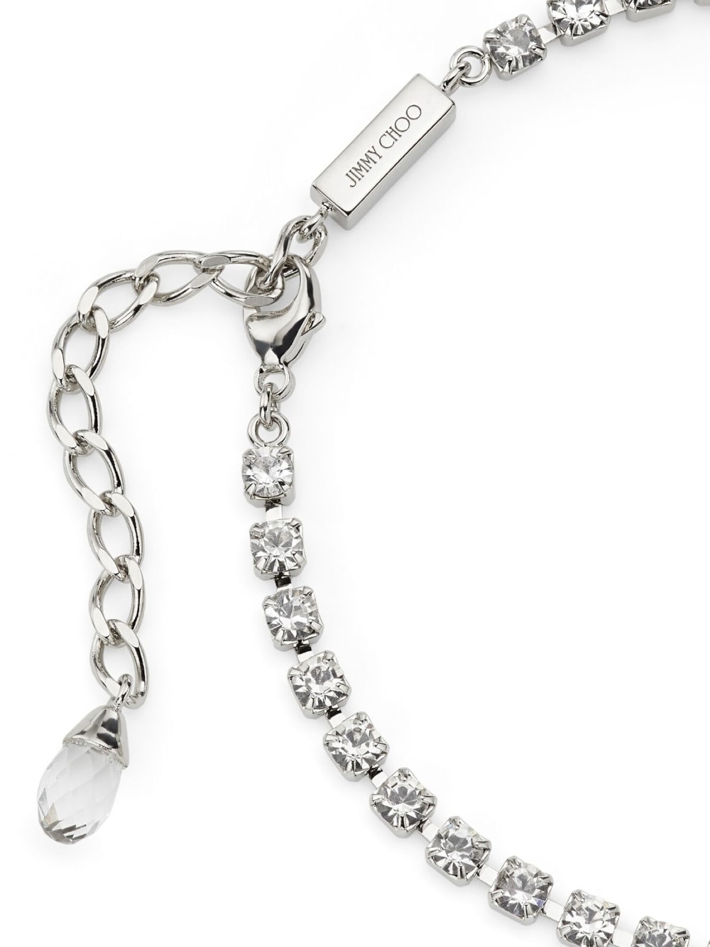 Saeda crystal embellished anklet - 5