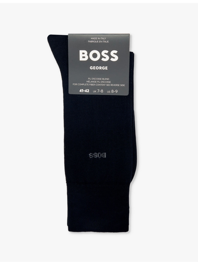 George branded-print cotton socks 1