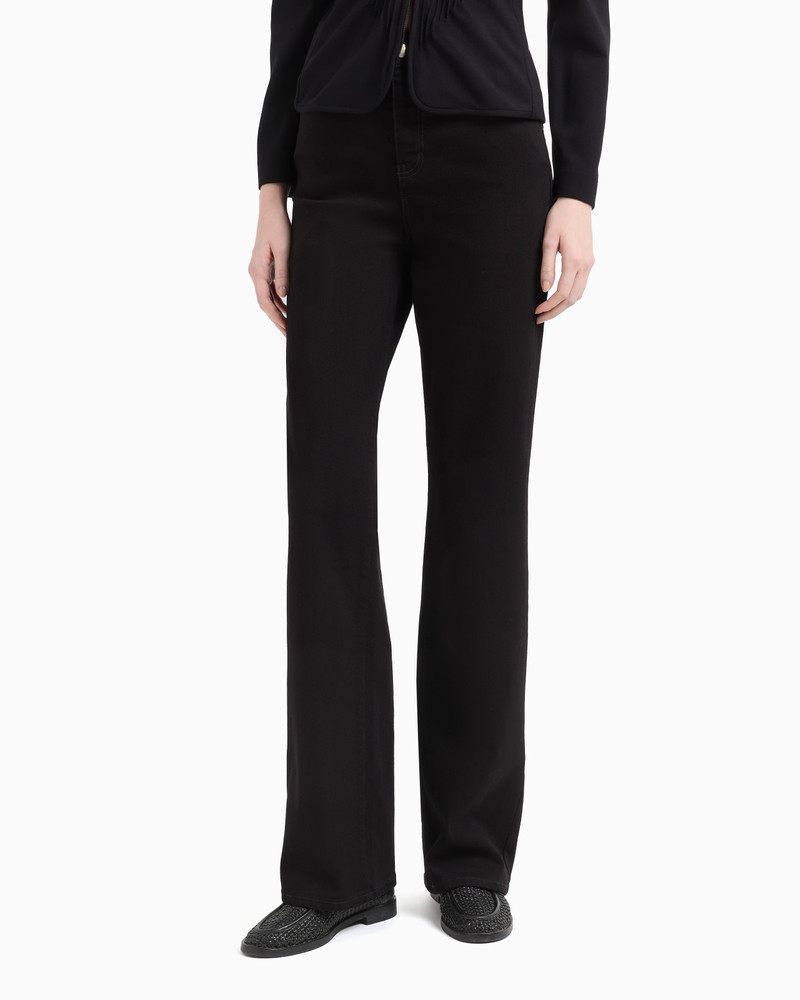 EMPORIO ARMANI J4F HIGH-RISE STRAIGHT-LEG, COMFORT-DENIM JEANS outlook