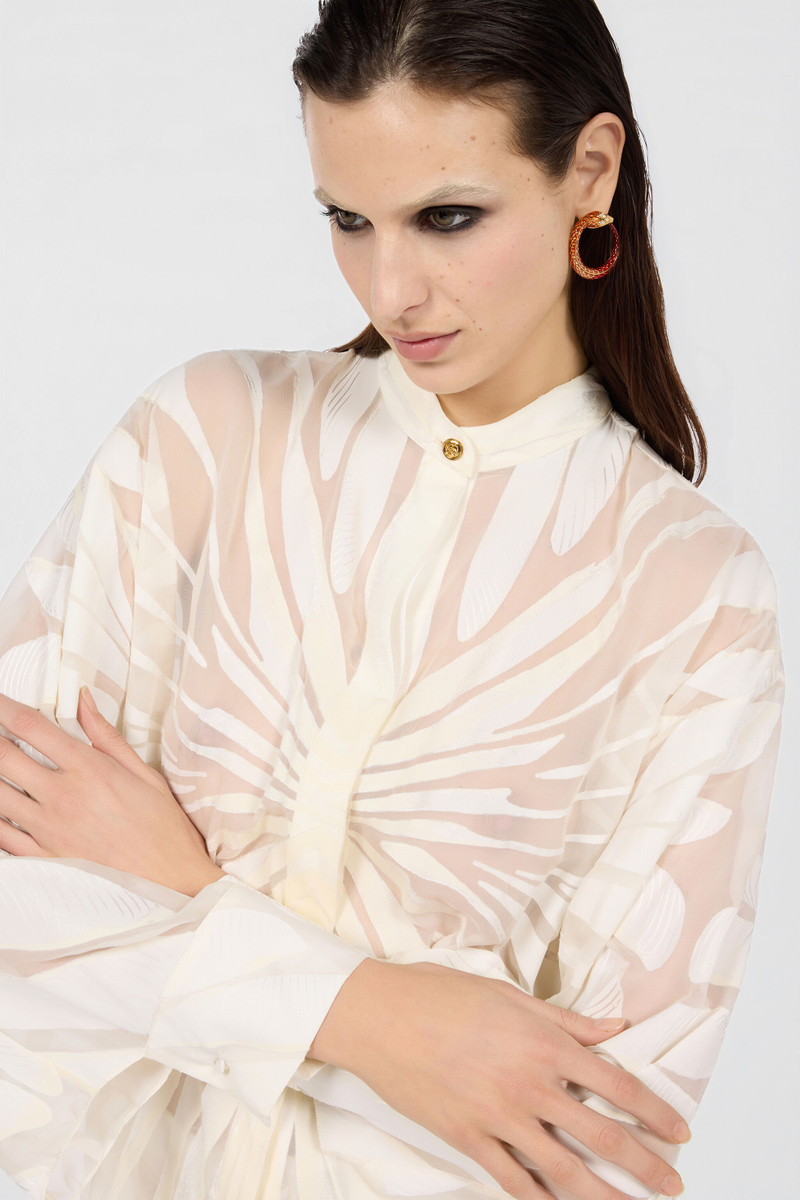 Shirt With Ray Devoré Print 5