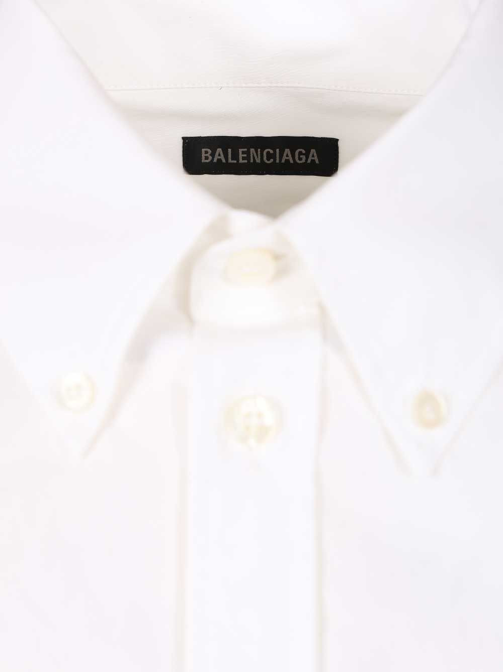 Cotton Poplin Button-Down Shirt Shirts White - 4