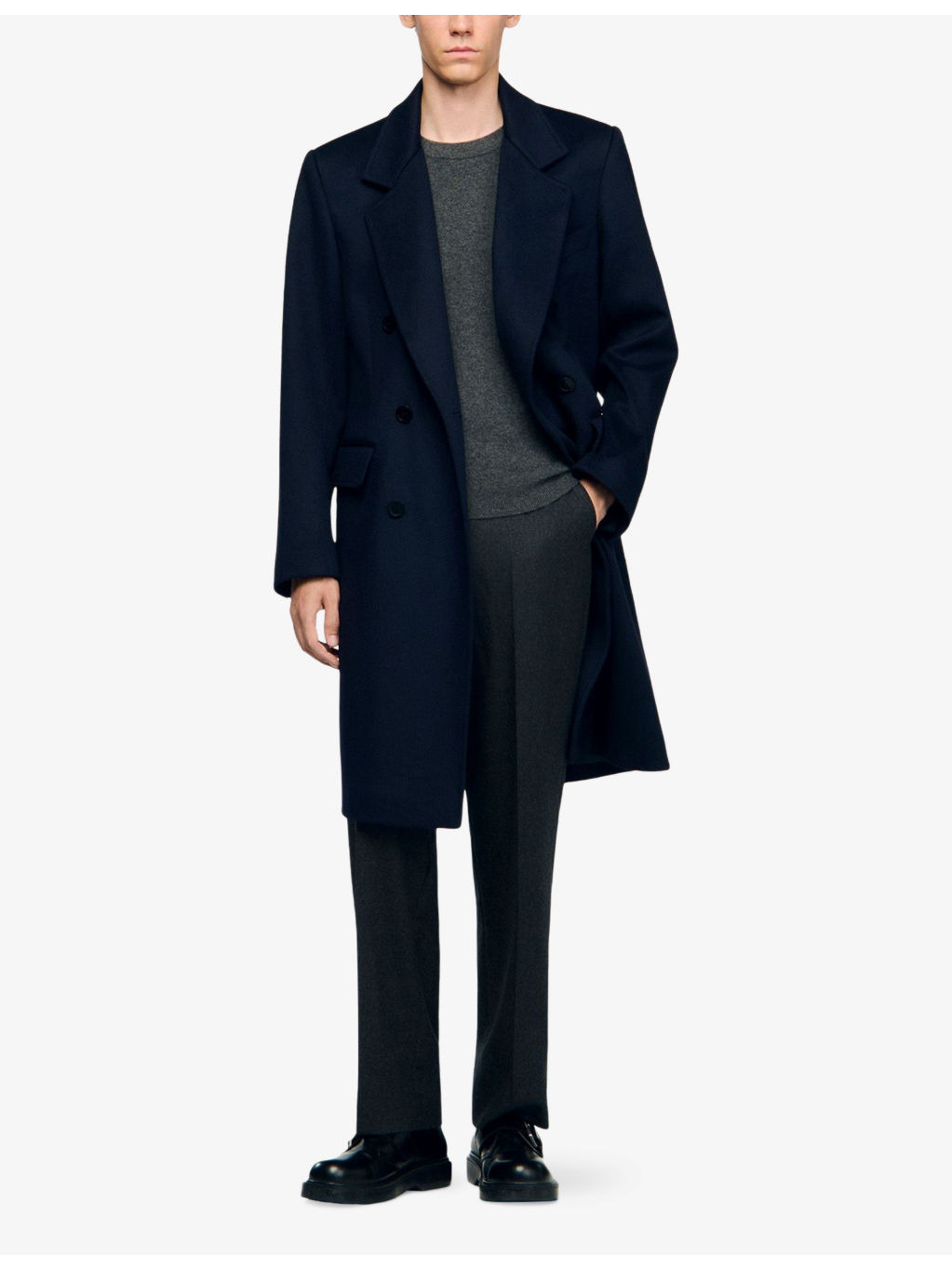 Button-Up Regular-Fit Wool And Cashmere-Blend Coat - 2