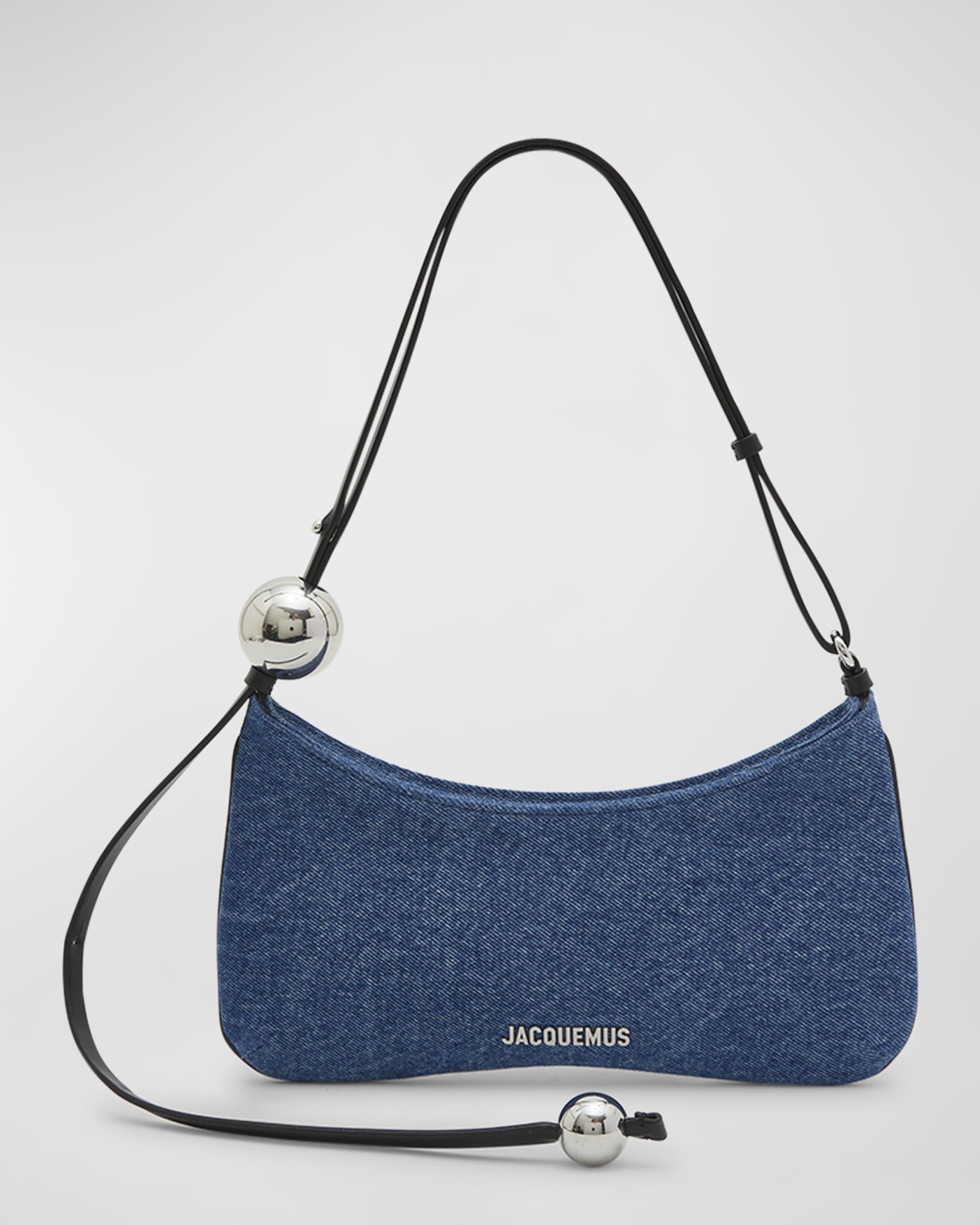 Le Bisou Perle Denim Shoulder Bag - 1