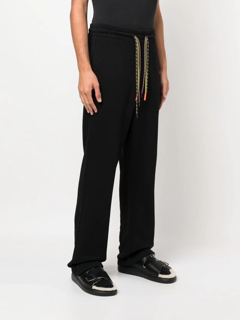 wide-leg organic-cotton track pants - 3