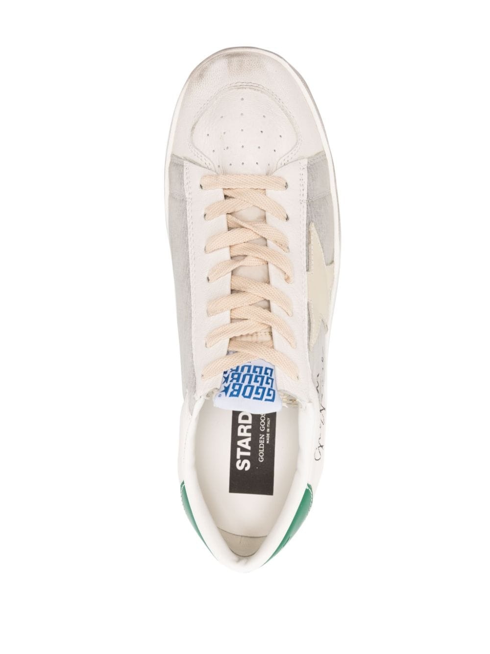 Stardan distressed star-appliquÃ© sneakers - 4