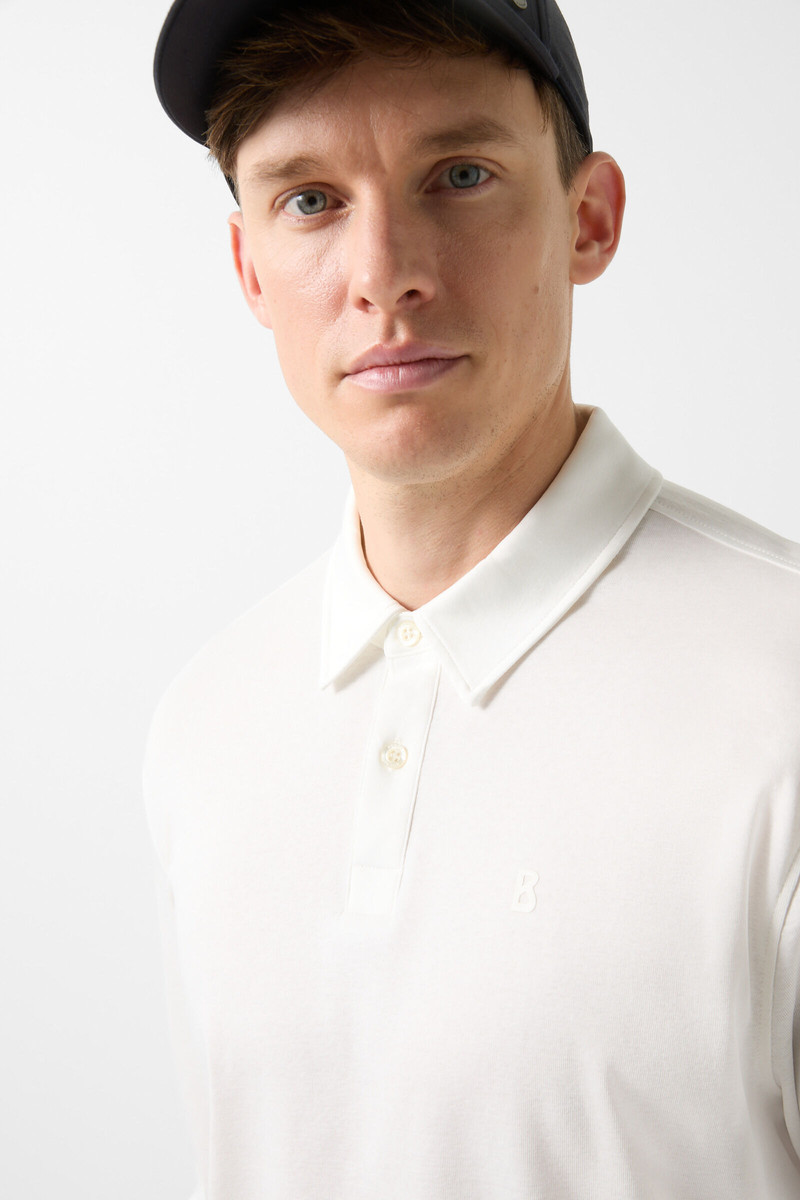 Mika Longsleeve polo shirt in Off-white 4