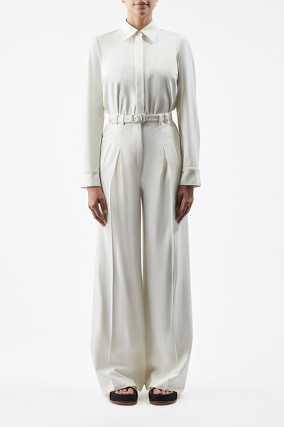 GABRIELA HEARST Vargas Pant in Ivory Washed Silk outlook