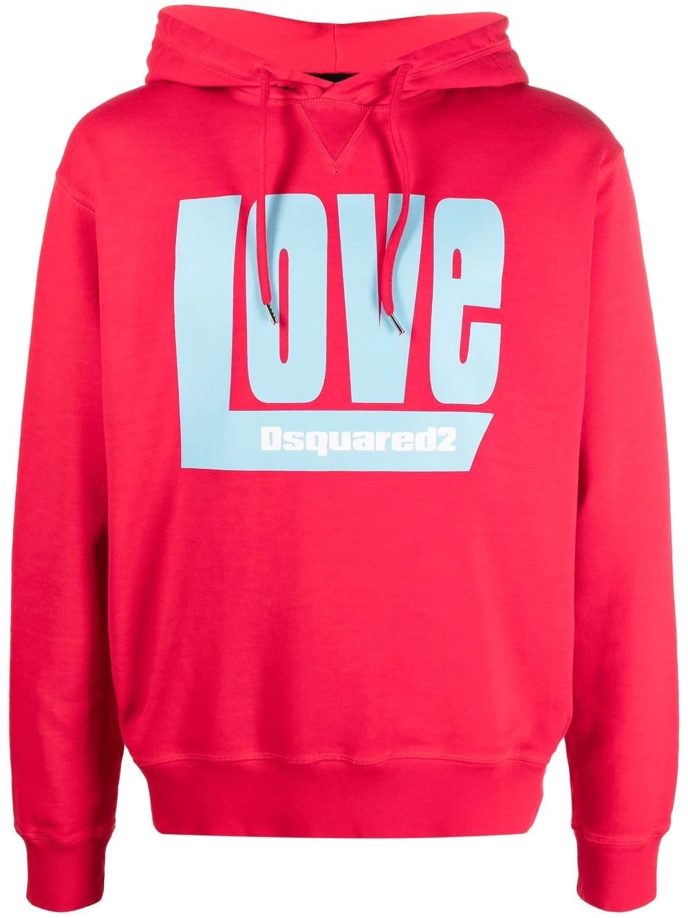 'Love' logo-print hoodie - 1