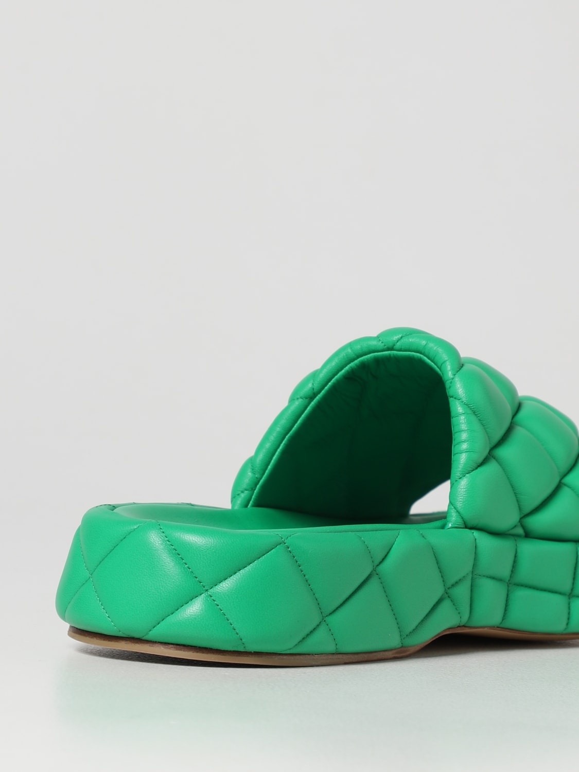 Bottega Veneta Padded quilted leather sandals - 3
