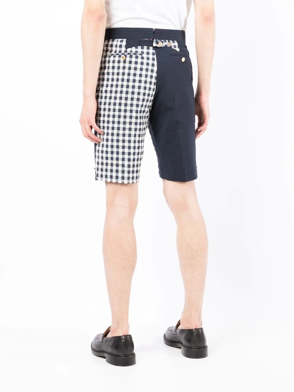 gingham-check shorts - 4