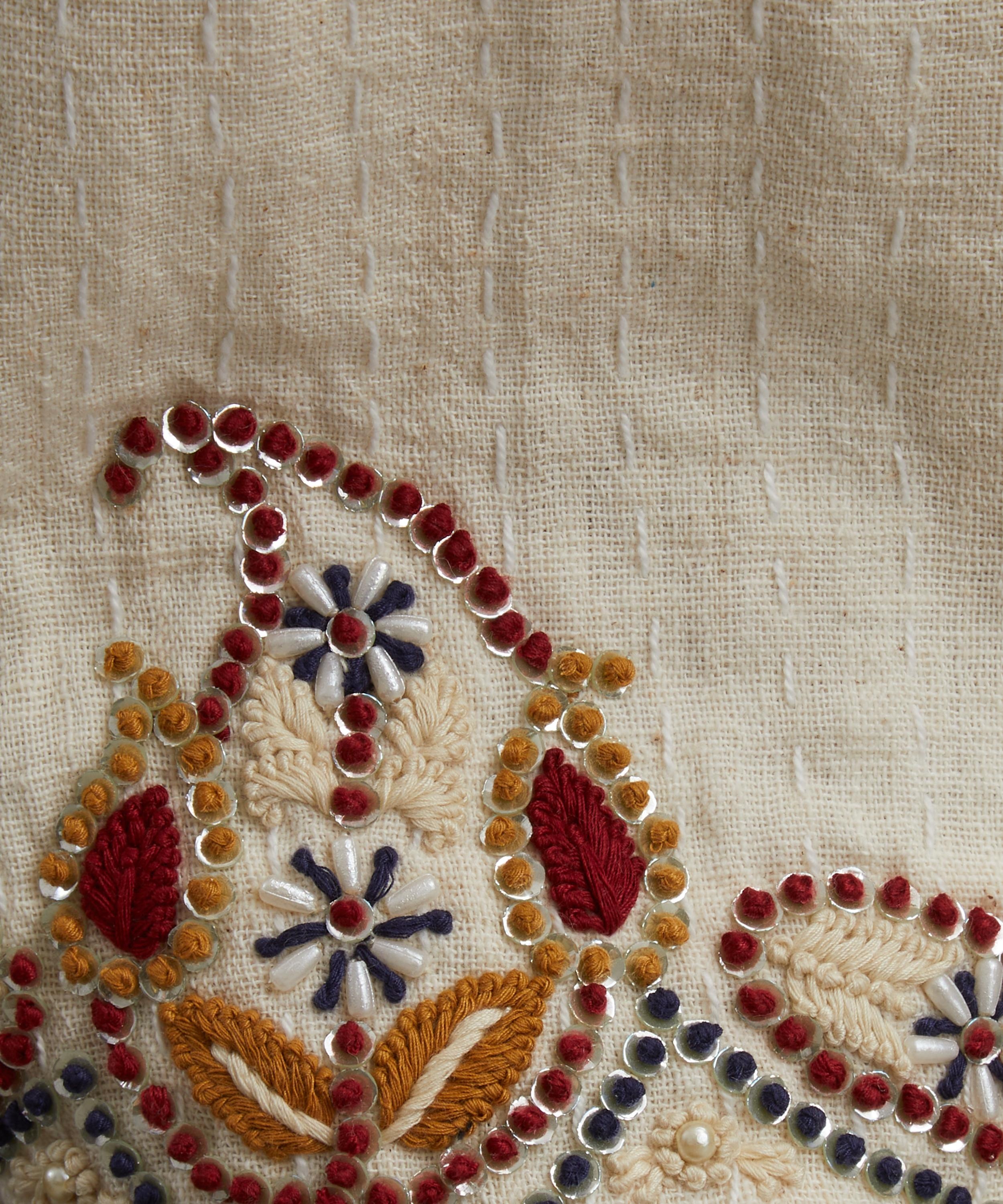 Paisley Embroidered Trousers - 5