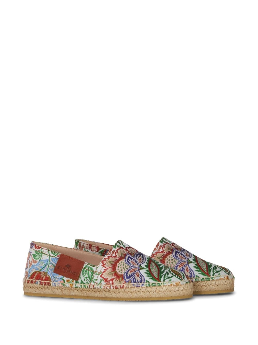 logo-appliquÃ© floral-embroidery espadrilles - 2