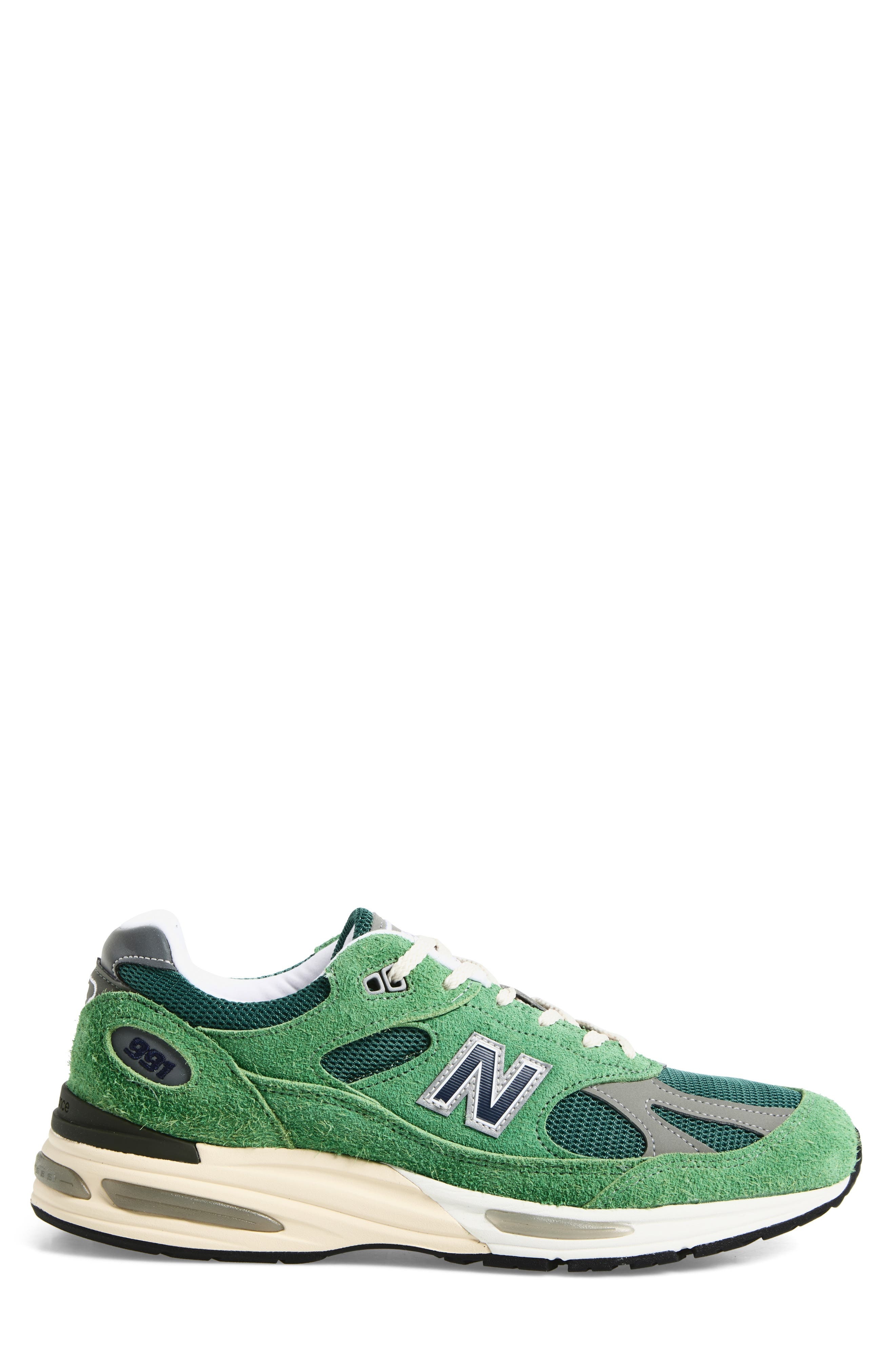 New Balance Gender Inclusive Made in UK 991 v2 Sneaker in Mineral Green /Comfrey at Nordstrom - 3