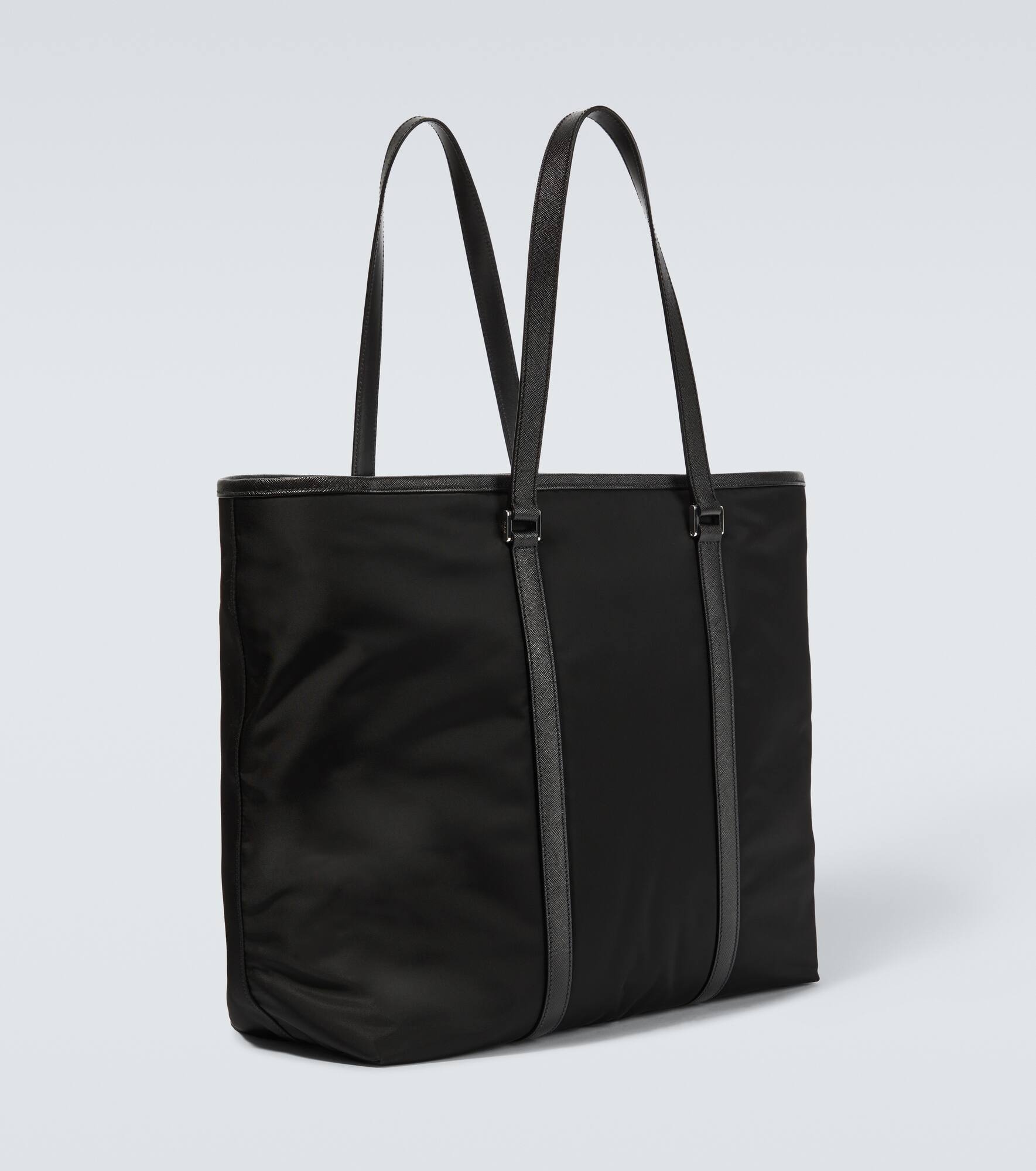 Re-Nylon leather-trimmed tote bag - 5