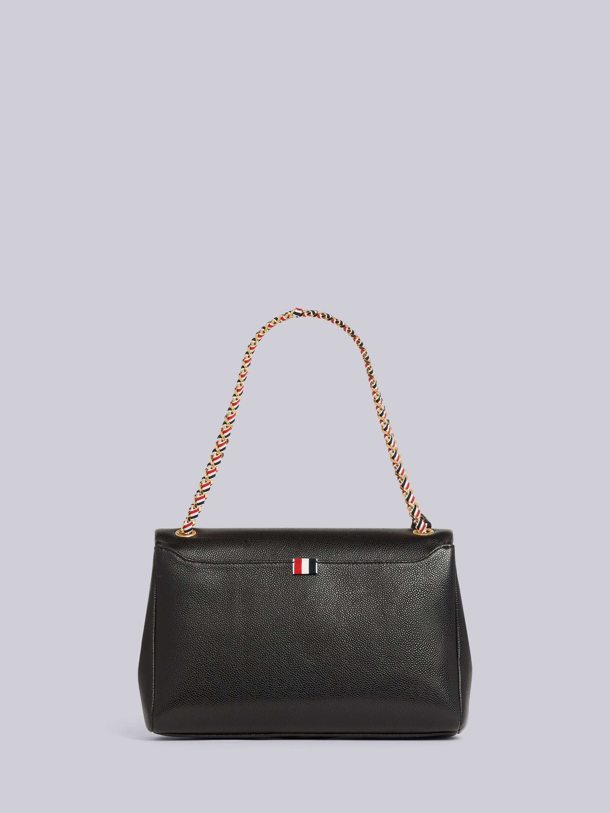 Black Lamb Leather Mrs. Thom Flap Shoulder Bag 4