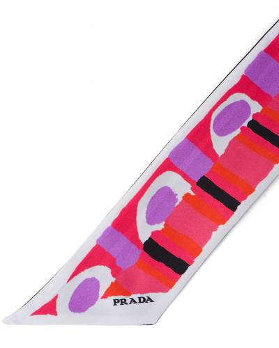 Prada Pittoresque print silk ribbon outlook