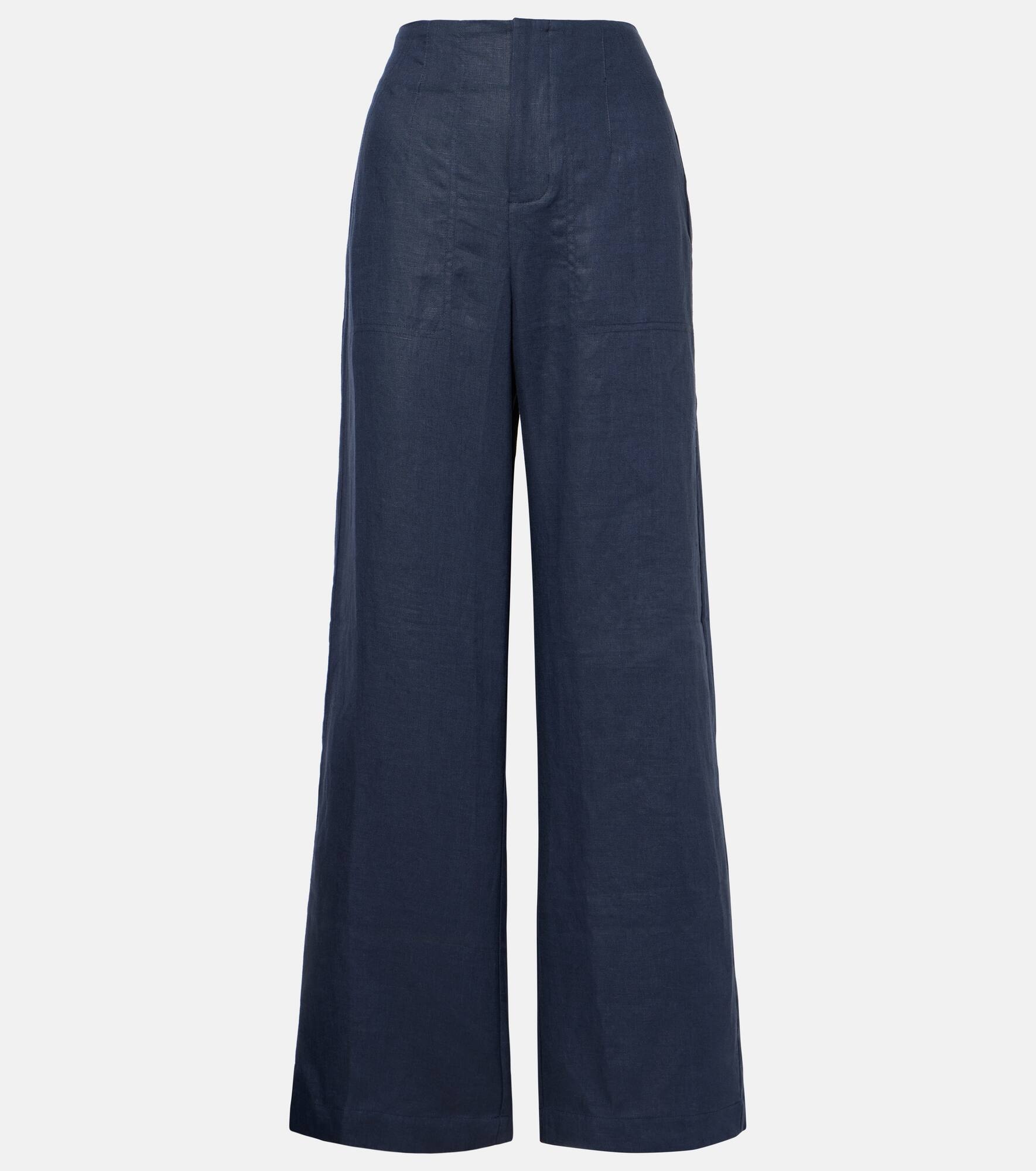 Isotta linen wide-leg pants - 1