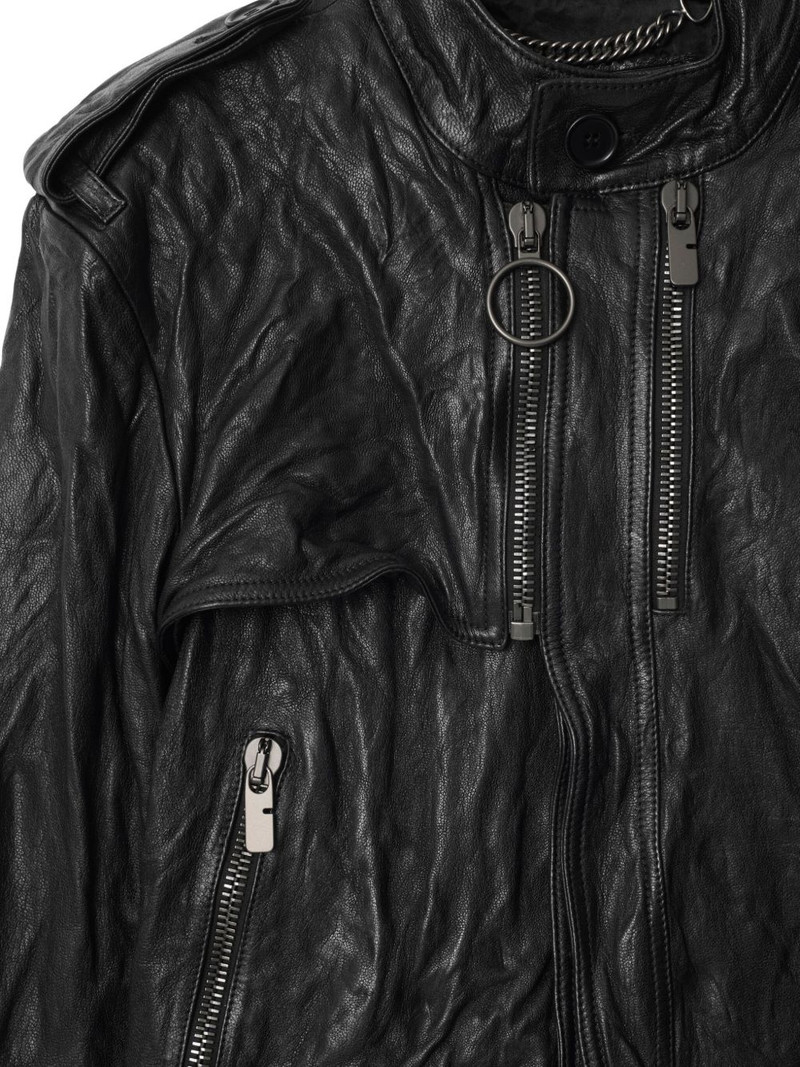 Burberry leather biker jacket outlook