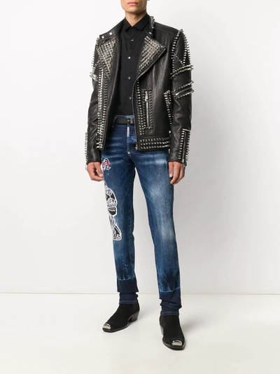 PHILIPP PLEIN Skull Platinum-cut shirt outlook