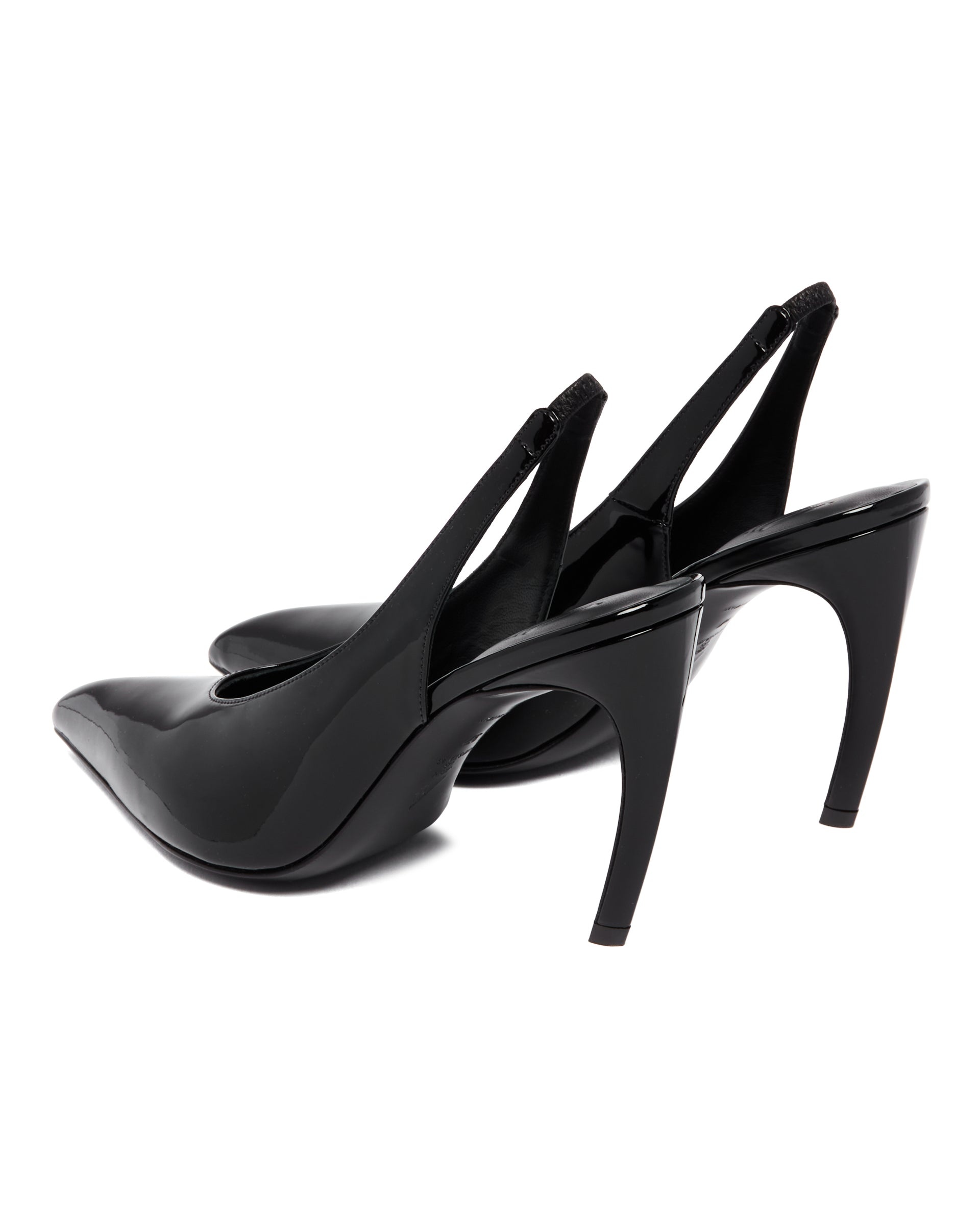 Black Viper Slingback Pumps - 5
