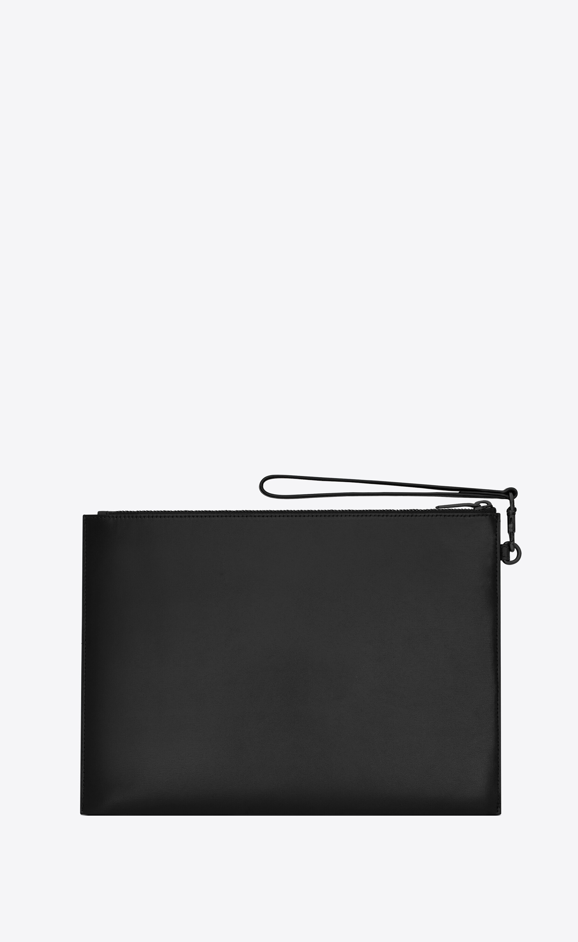 tiny cassandre zipped tablet holder in shiny leather - 2