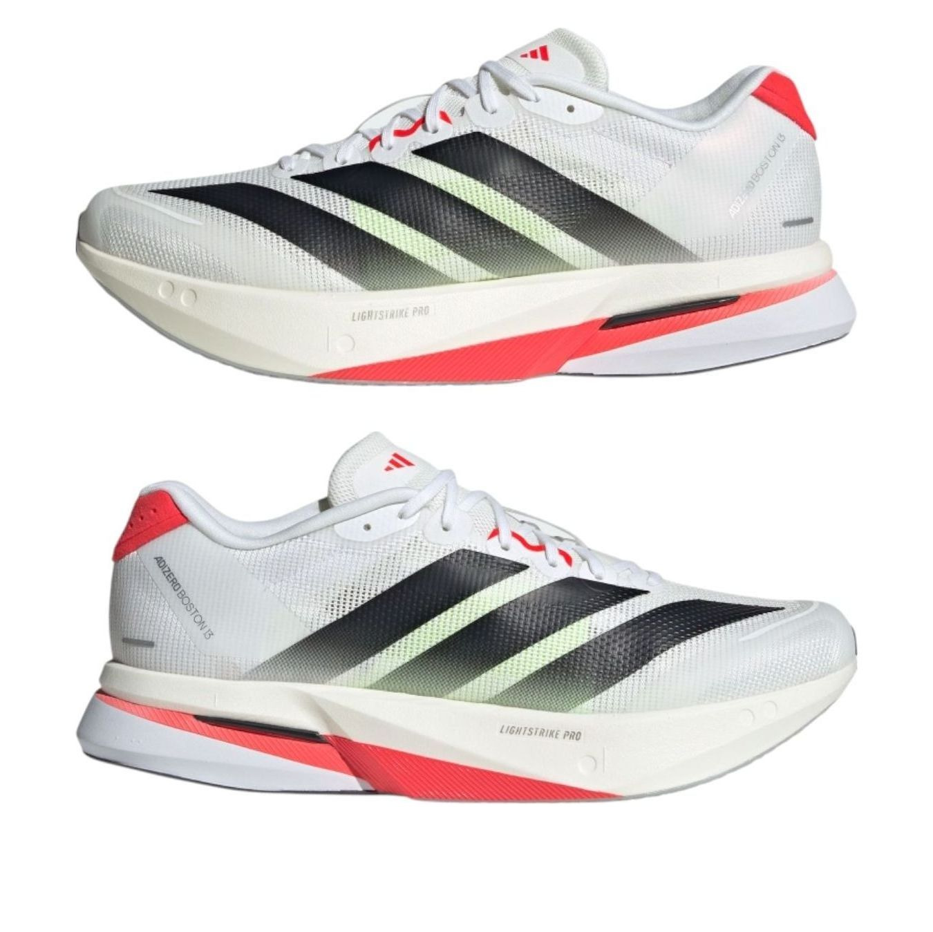 adidas Adizero Boston 13 'White Black Lucid Red' JS4932 - 3