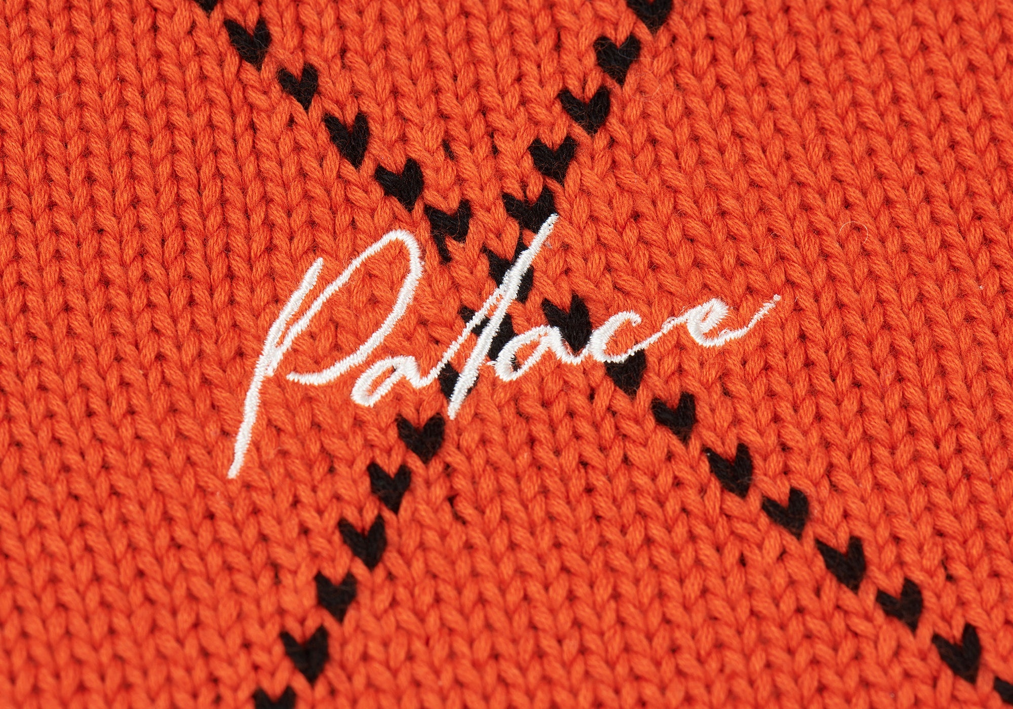 ARGYLE KNIT VEST NAVY / ORANGE - 4