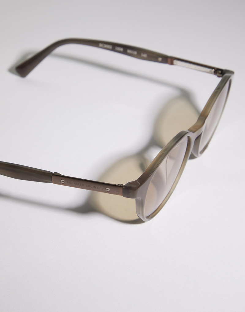 Brunello Cucinelli Sartorial Sunset acetate glasses outlook