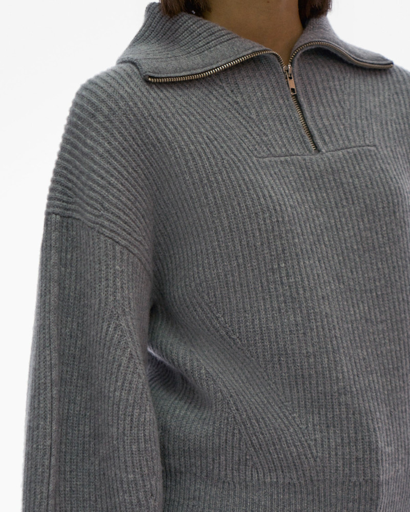 CROPPED HALF-ZIP SWEATER 6
