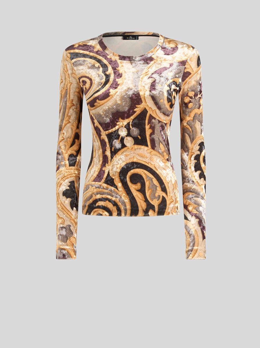 Etro PRINTED CHENILLE TOP | REVERSIBLE