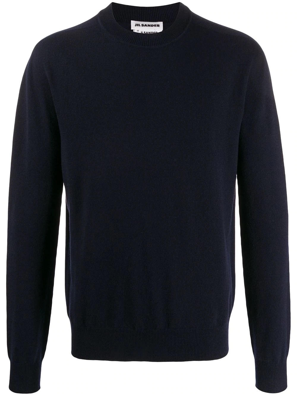 fine knit crew neck jumper - 1