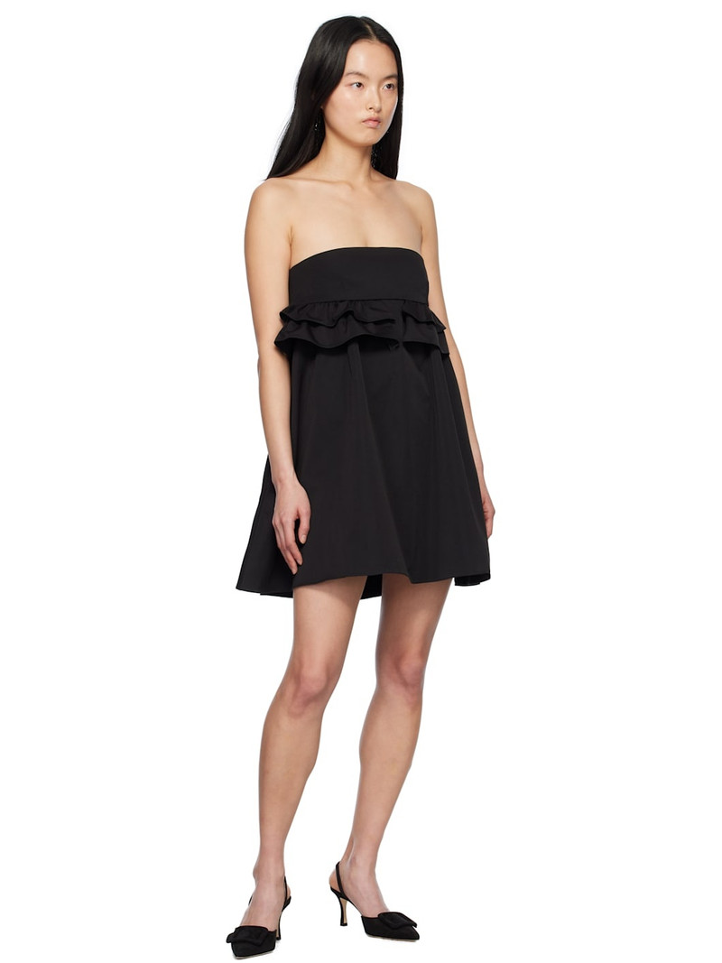 KIKA VARGAS Black Nicole Minidress outlook